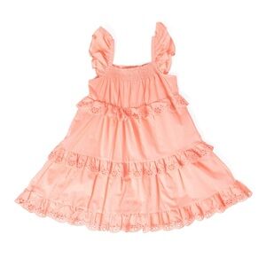 Janie and Jack Big Girl Eyelet Trim Dress